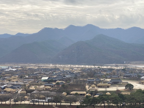 하회마을 전경.
