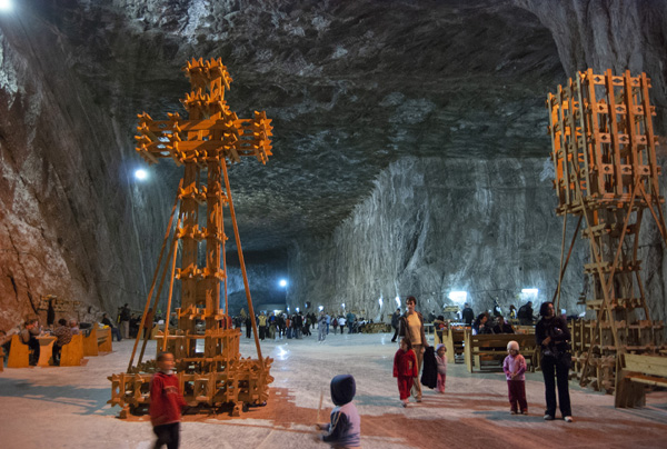 프레이드 소금광산 내부.