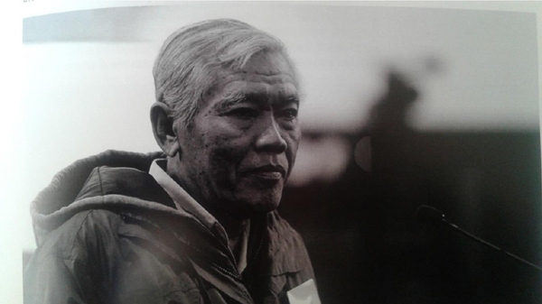 Bedjo Untung testifying before the international People’s Tribunal at the Hague.
