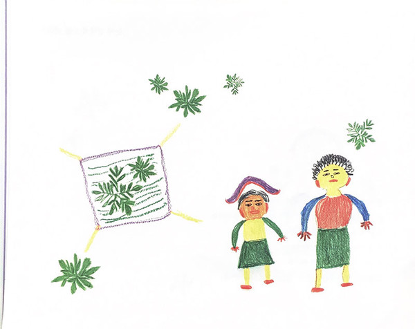 “옛날에 흉년 때 그때는 쑥만 캐다가 쑥밥도 해먹고 흉년 못살 때게 우리 어머니 따라가서 쑥 캐러 가던 것이 생각나. 쑥 캐서 보자기에 싸서 가지고 오곤 했어.”(책 15쪽)