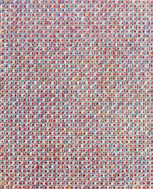 허회태,헤아림의 잔치3_ 130x163cm,한지_혼합재료_2018