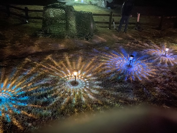 고창 고인돌 바닥조명.