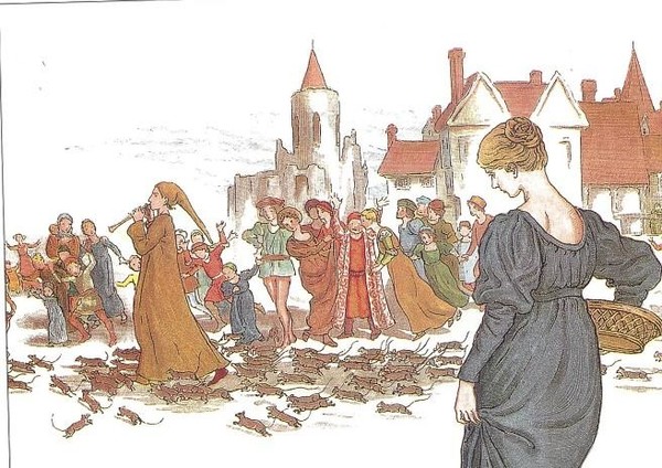 쥐떼를 몰고 가는 피리 부는 사나이