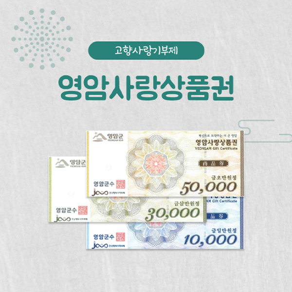 영암사랑상품권. 영암군 제공.