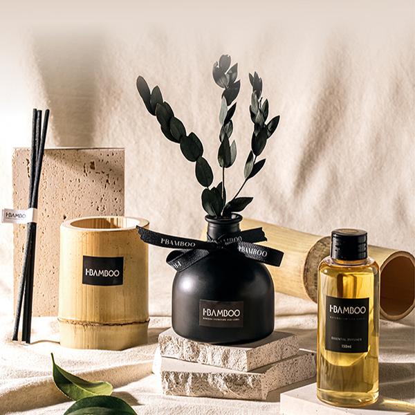 대나무 캔들과 디퓨저 세트. 담양군 제공.