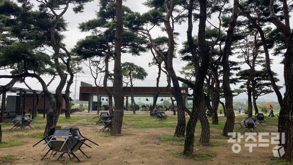 송림숲의 카페.