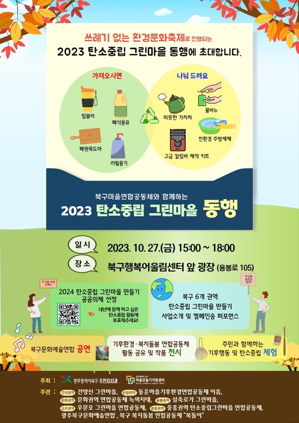 2023 탄소중립 그린마을 동행. 사진=광주전남녹색소비자연대 제공.