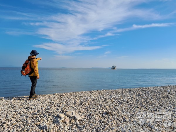 송이도 선착장.