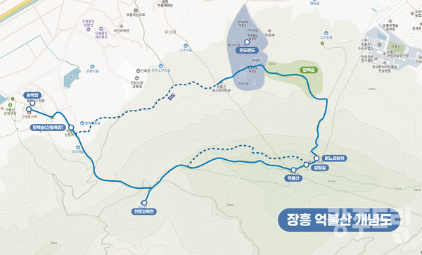 장흥 억불산 개념도.