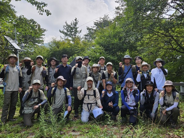 지리산심원계곡 복원지 합동조사단.