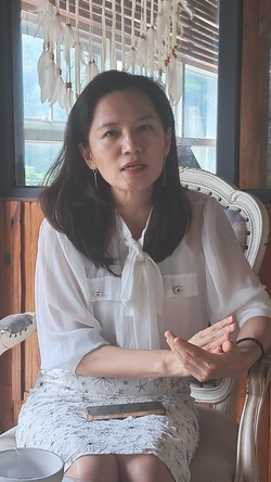 이달 초 조국혁신당 지명직 최고위원에 임명된 조윤정 씨.