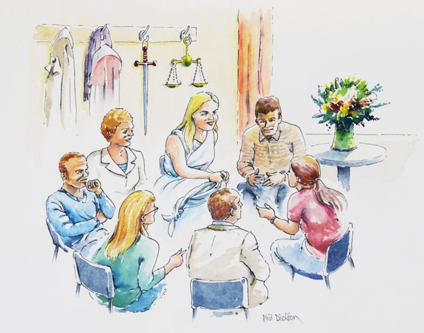 출처: https://lindseypointer.com/2018/09/19/if-a-picture-is-worth-a-thousand-words-how-can-we-illustrate-restorative-justice/