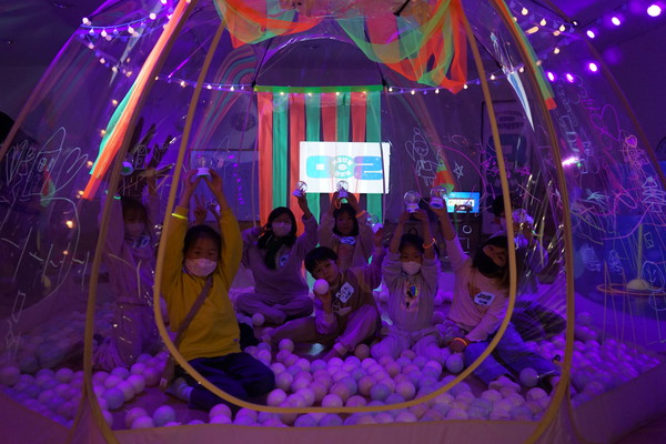 ACC 어린이창작실험실 창작라운지 겨울캠핑 놀이터. ACC재단 제공.