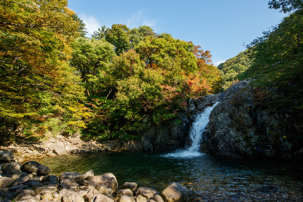 함양 용추폭포.