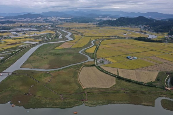 순천 동천하구 전경. 순천시 제공
