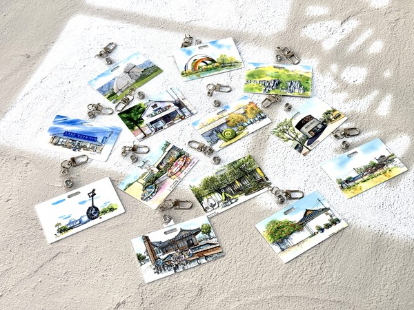 작품으로 만든 아트상품 키링. ACC 제공.