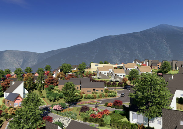 고흥군,이 추진중인 ‘새꿈도시’행정절차 마무리 단계  메인 투시도.