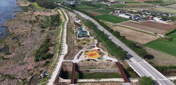 섬진강 힐링생태공원 전경