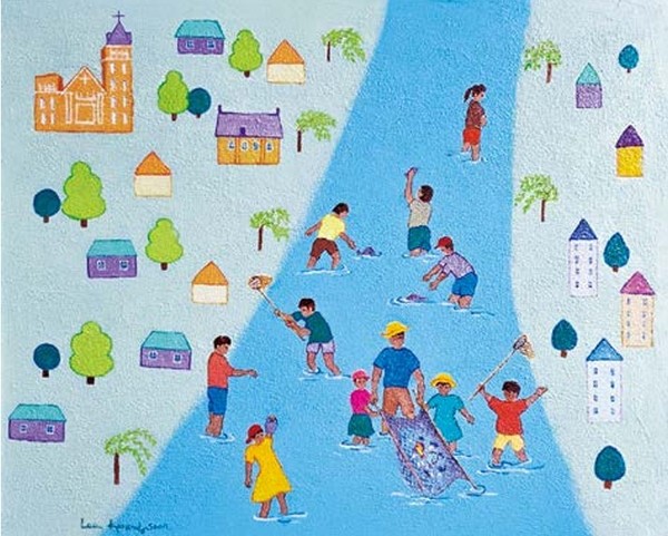 이경순 작 '여름날의 추억'.