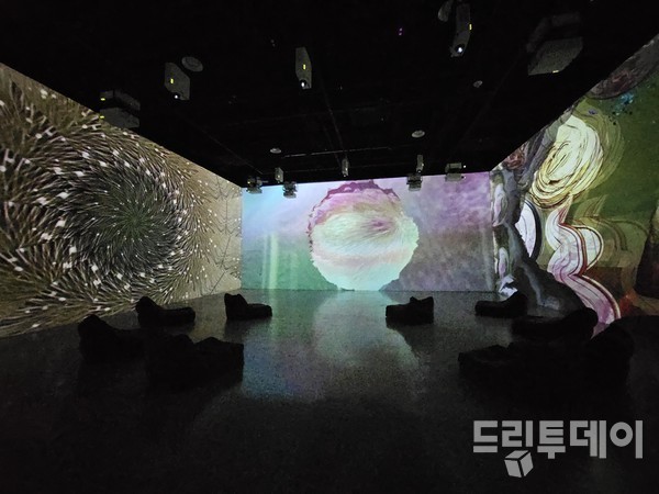 제4전시실 레나타 야니셰프스카(Renata Janiszewska) 작가의 ‘당신은 영원히 디스코 리듬 안에 있어요’ 작품.