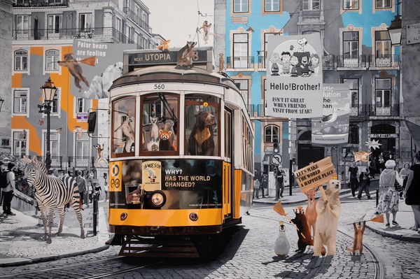 정성준 작, '행복한 세상을 만드는 법'.