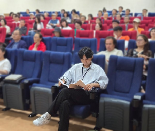 교육을 듣고있는 박제상 씨.