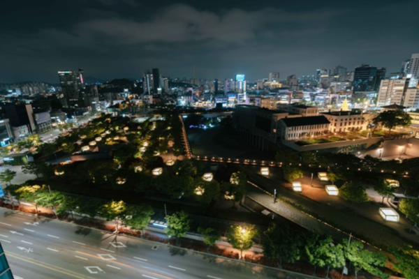 지난 2023년 에너지의 날 소등행사에 참여한 국립아시아문화전당(ACC) 전경.