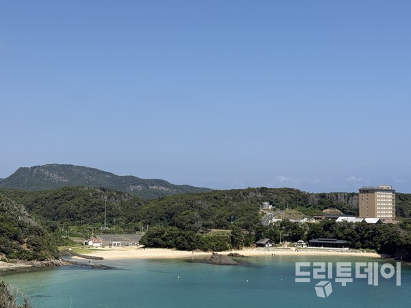 미우다 해수욕장 전경.