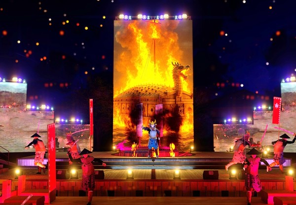 명량대첩축제 디지털 액션극. 해남군 제공.