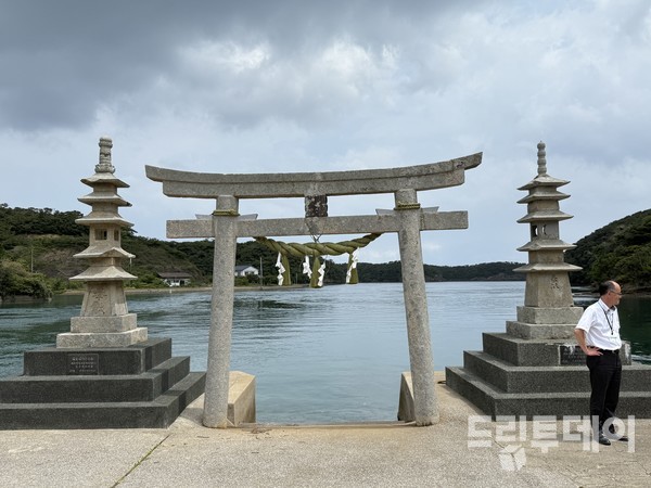 쓰시마 마지막 방문지인 스미요시신사.