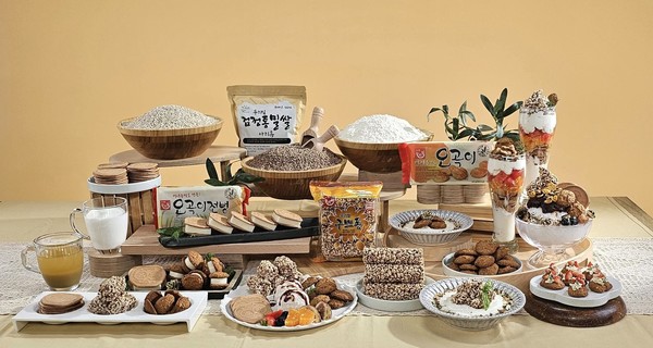                              한국우리밀농업협동조합에서 생산되는 다양한 우리밀 제품