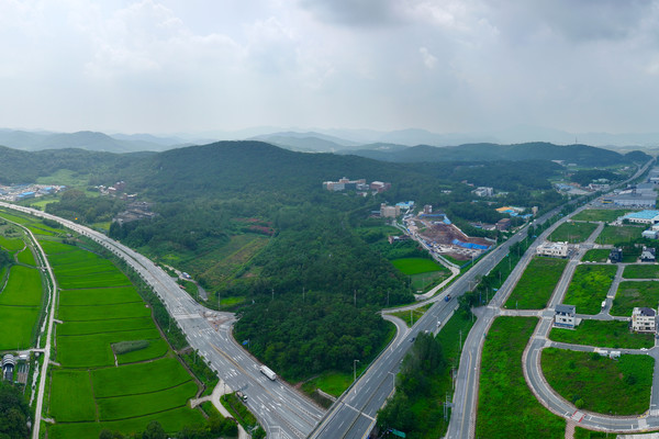광주 자원회수시설 최적 입지로 선정된 광주 광산구 삼거동 전경. 광주시 제공.