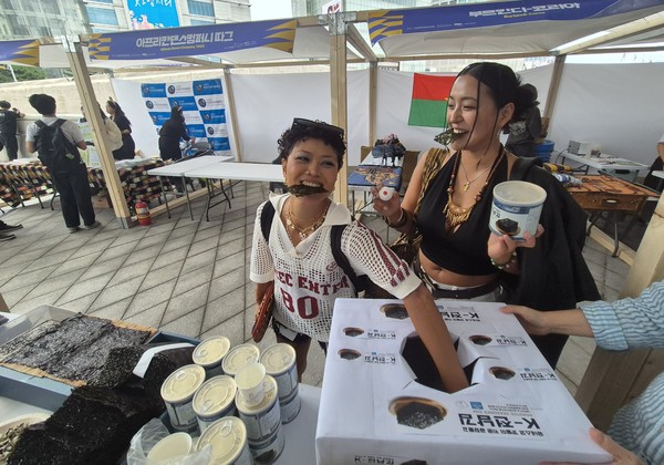 'K-전남김' 홍보 활동. 전남도 제공