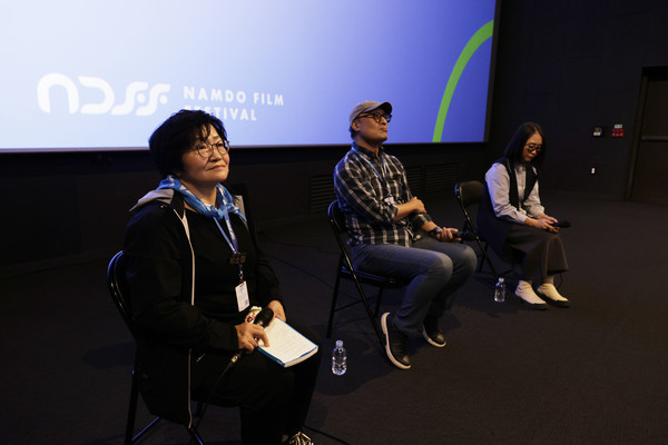 ‘그들은 돌아오지 않았다’ 관객과의 대화. 남도영화제집행위원회 제공.