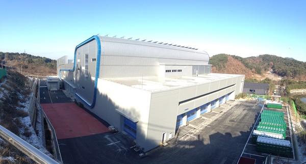 광주 남구 양과동 가연성폐기물연료제조시설(SRF 시설). 포스코이앤씨 제공.