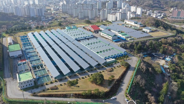 상수도사업본부가 있는 덕남정수장. 광주시 제공.