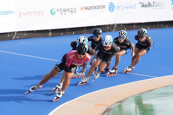 지난 8일부터 4일간 펼쳐질 나주종합스포츠파크 인라인경기장에서 열린 인라인 경기장면