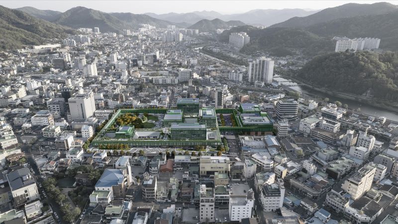 순천시 신청사 건립 조감도. 뉴시스