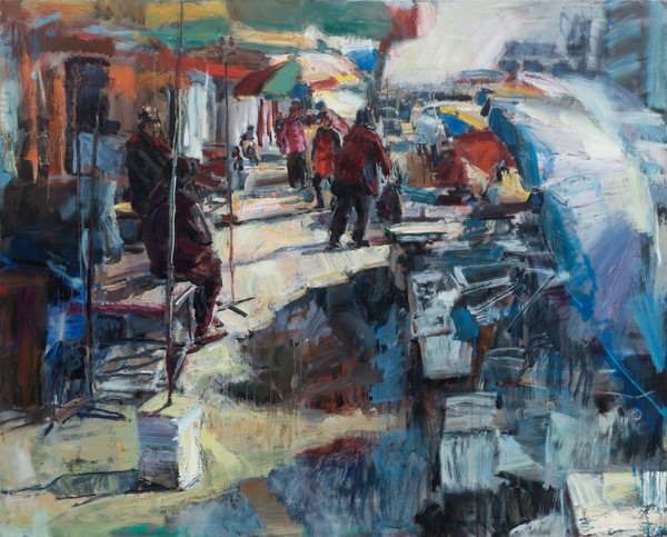박성완, 대인시장 이모, 2019, 캔버스에 유채, 162x130cm