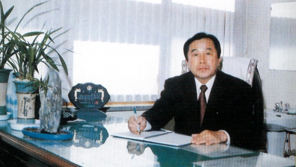 백일초등학교 교장 재직 당시.